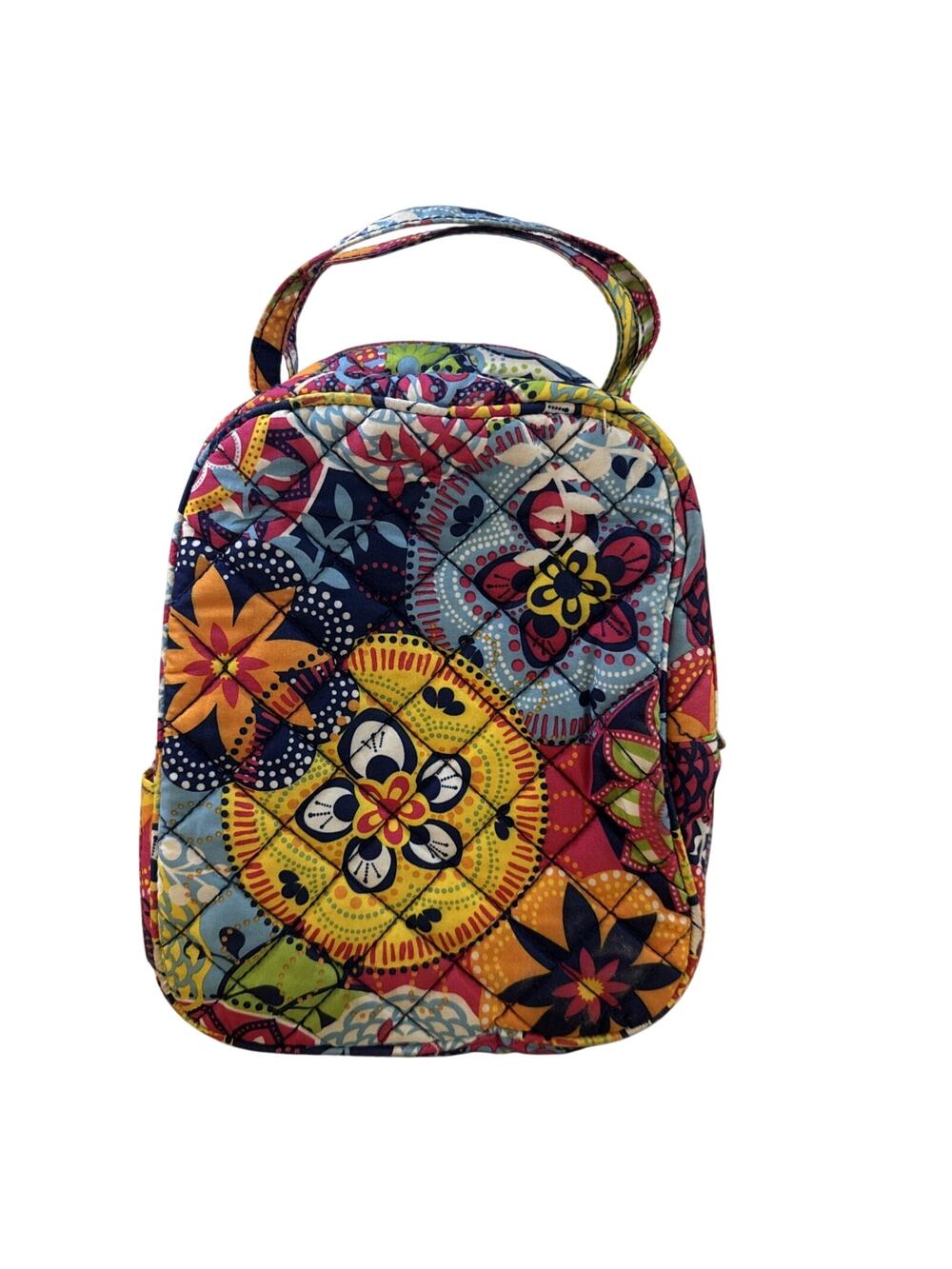 Danielle Morgan Lunch Box Bag - Paisley Mandala Flower Soft Quilted Insulated